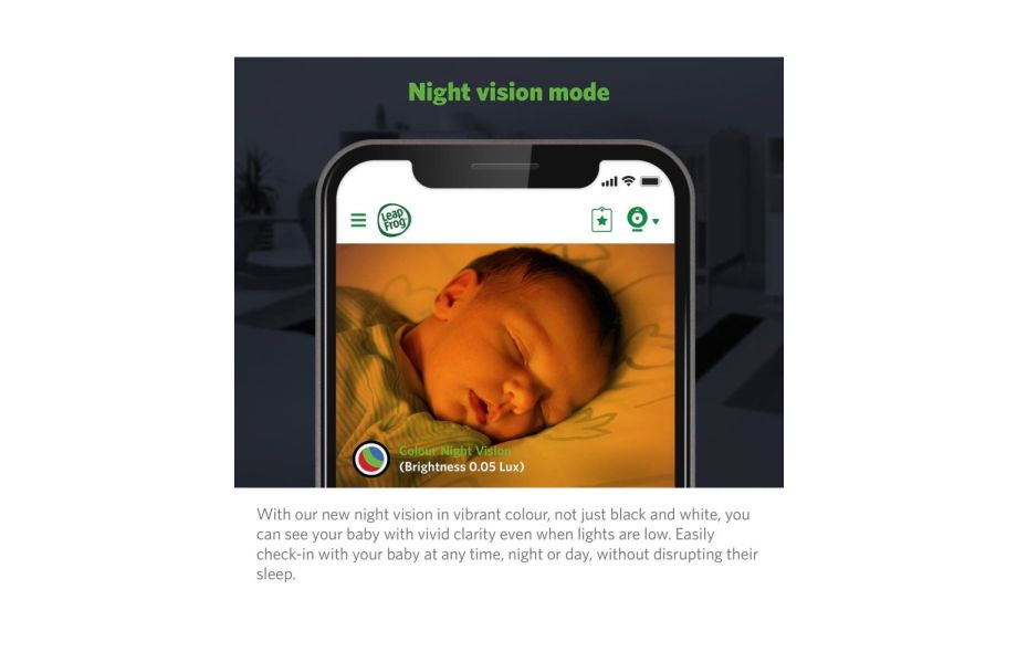 Leapfrog LF1911 HD Baby Monitor
with Motorized Pan & Tilt Camera