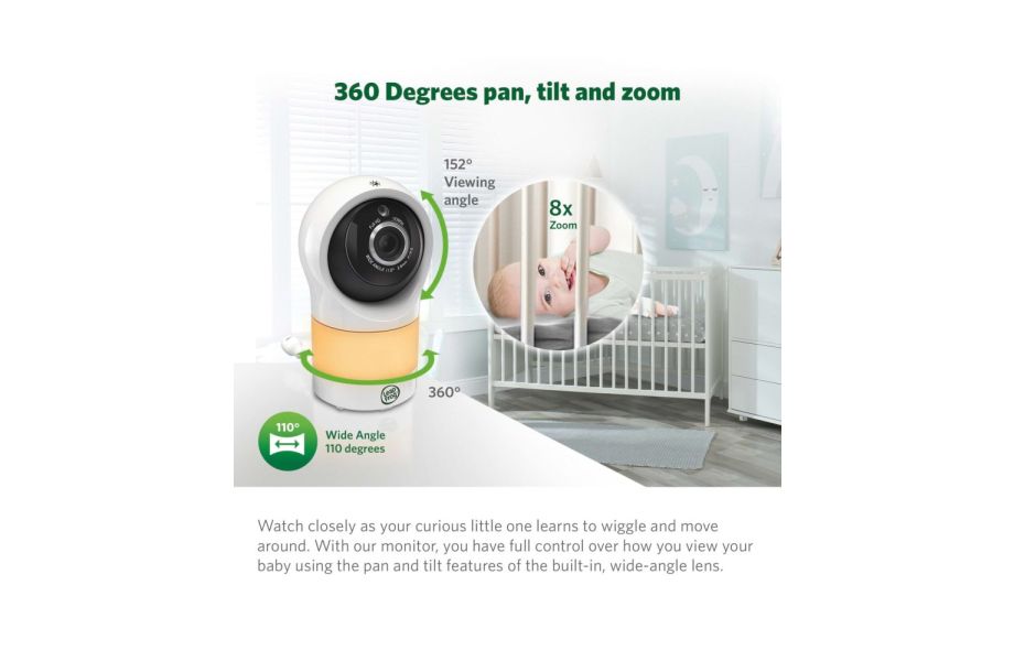 Leapfrog LF1911 HD Baby Monitor
with Motorized Pan & Tilt Camera