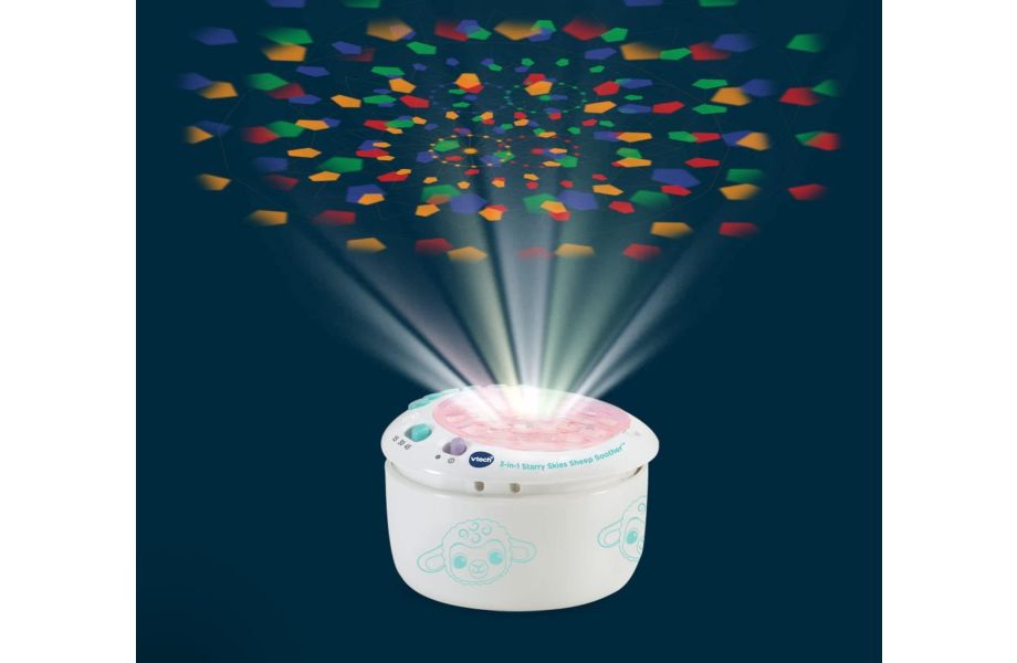 3-in-1 Starry Skies Sheep Soother different projector images