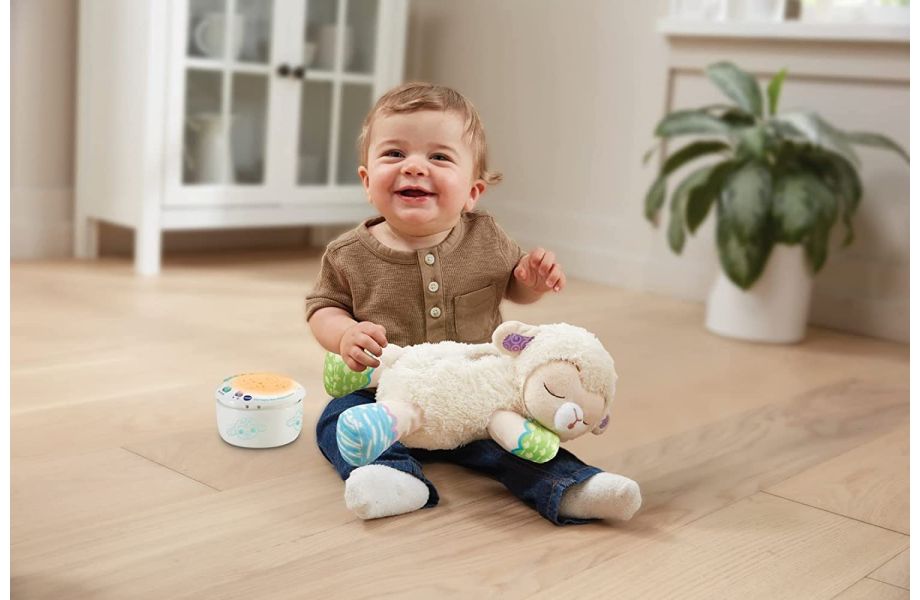 3-in-1 Starry Skies Sheep Soother Boy Playing