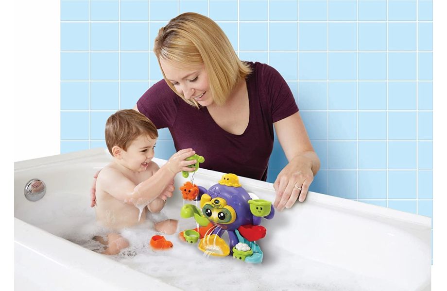 Splash & Play Octopus mum and baby in bath