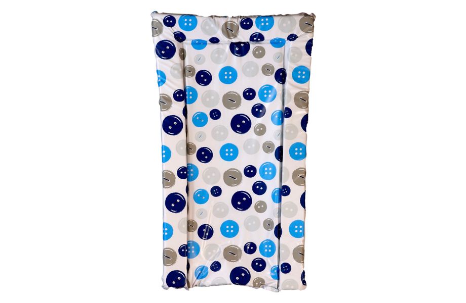  Changing Mat Bebeluca Blue Buttons PVC Changing Mat Medium 70x40cm