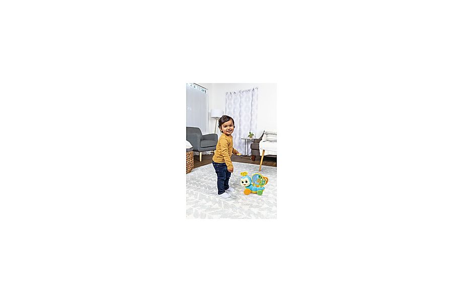 LeapFrog Pull-Along Butterfly Book boy pulling butterfly