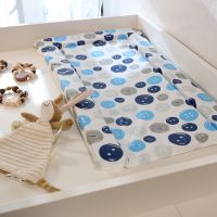 Mat Bebeluca Blue Buttons PVC Changing Mat Medium 70x40cm