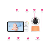VTech RM5754HD 5″ Smart Wi-Fi Enabled Video Baby Monitor