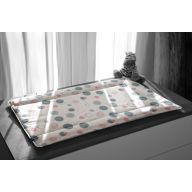 Bebeluca Blowin Bubbles Warm Feel Supersoft Changing Mat Medium 70x40cm - Washable & Tumble Dry