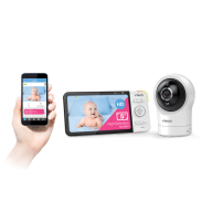 VTech RM5764HD 5″ Smart Wi-Fi Enabled 360 Degree Pan & Tilt Video Baby Monitor